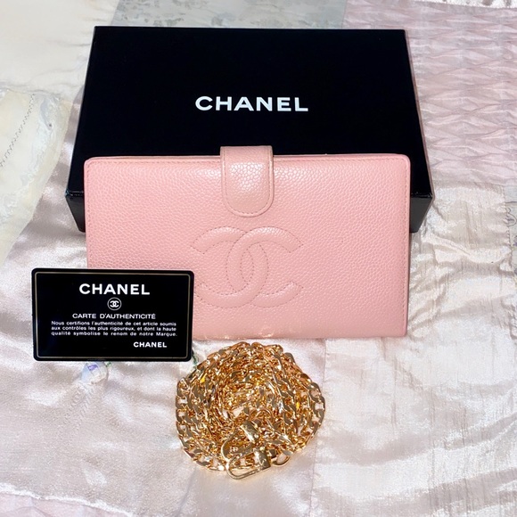 💔 CHANEL caviar skin wallet on a chain woc - Picture 12 of 15